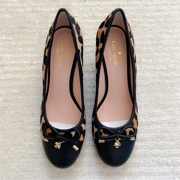 NWT Kate Spade Kacey leopard wedges - Picture 3 of 14
